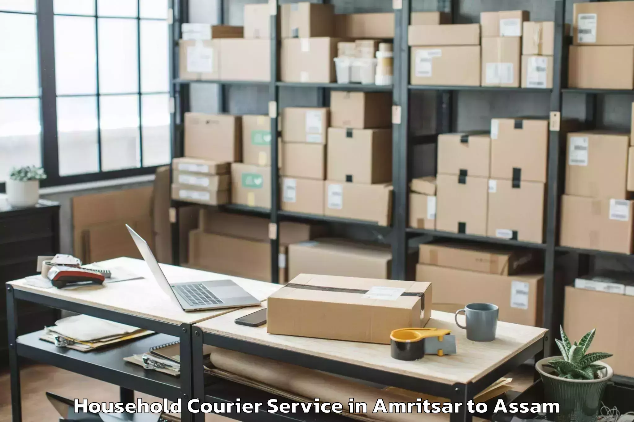 Easy Amritsar to Gossaigaon Household Courier Booking